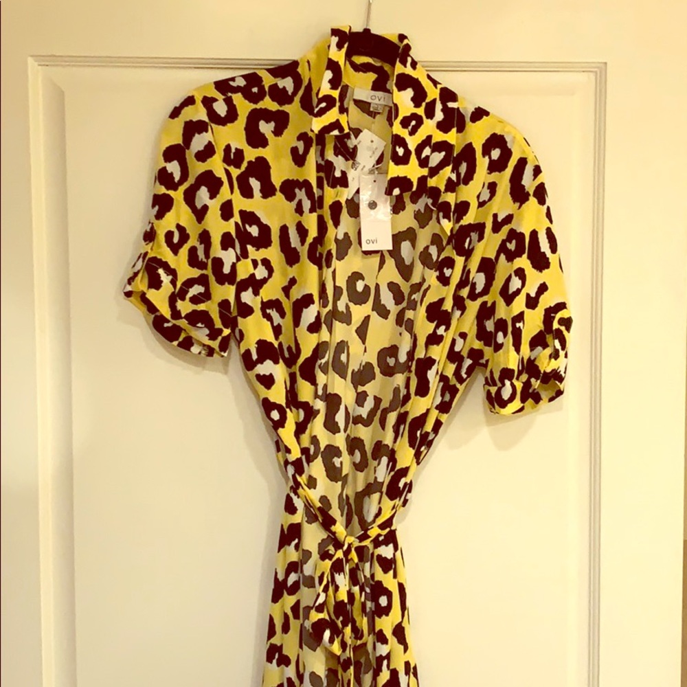Mid length wrap dress